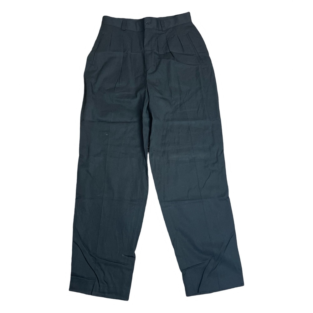 Haggar Classics 80s Black High Waisted Pleated Trousers